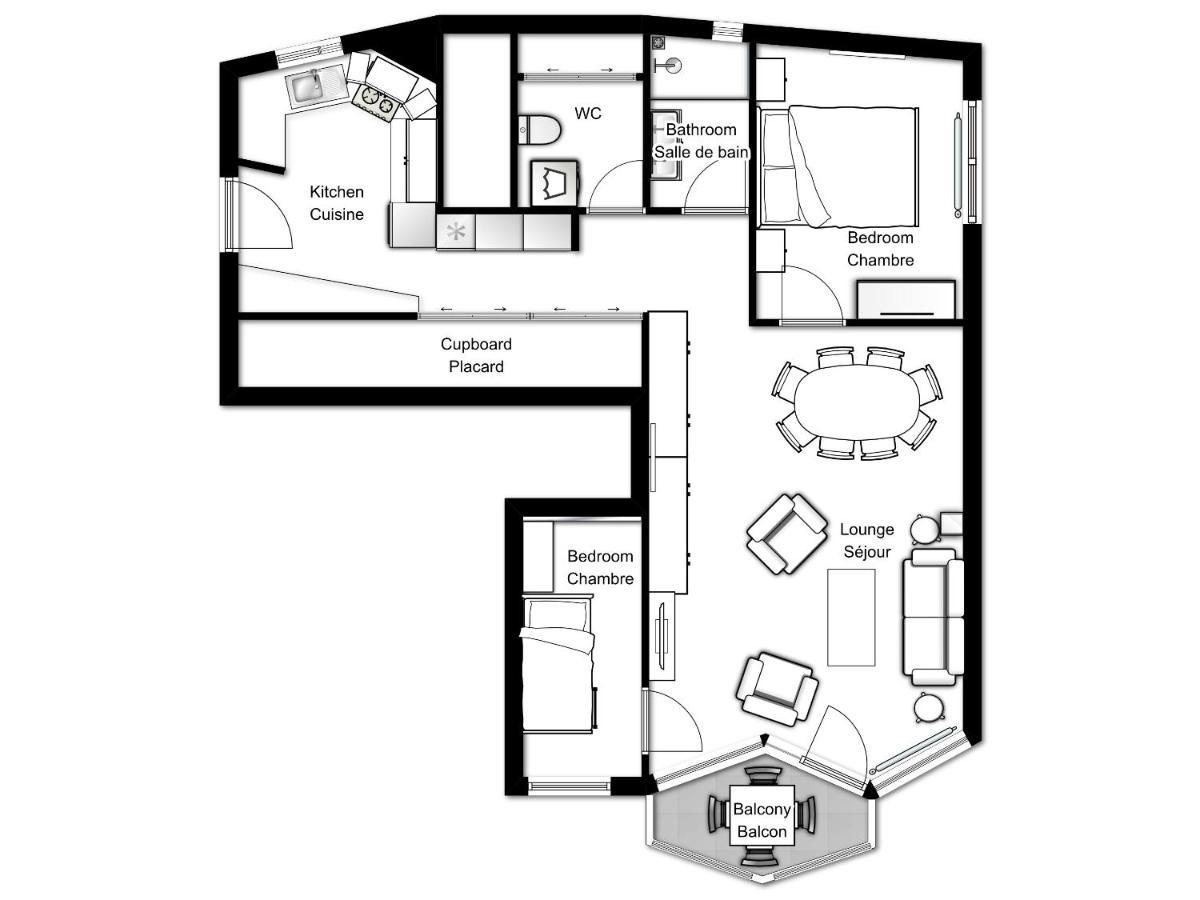 Le Beausite C Apartment - Chamonix All Year Экстерьер фото